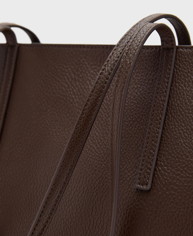 Mango Women's Double Handle Shopper Bag
