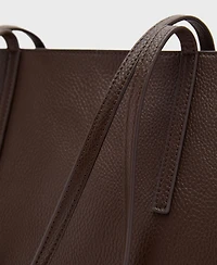 Mango Women's Double Handle Shopper Bag