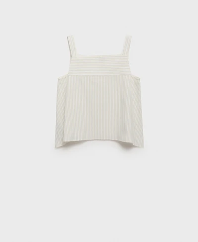 Mango Women's Striped Strapped Top