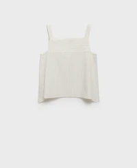 Mango Women's Striped Strapped Top