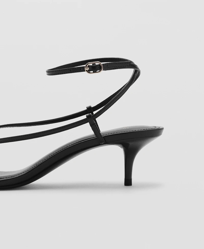 Mango Women's Thin Strap Heeled Sandals