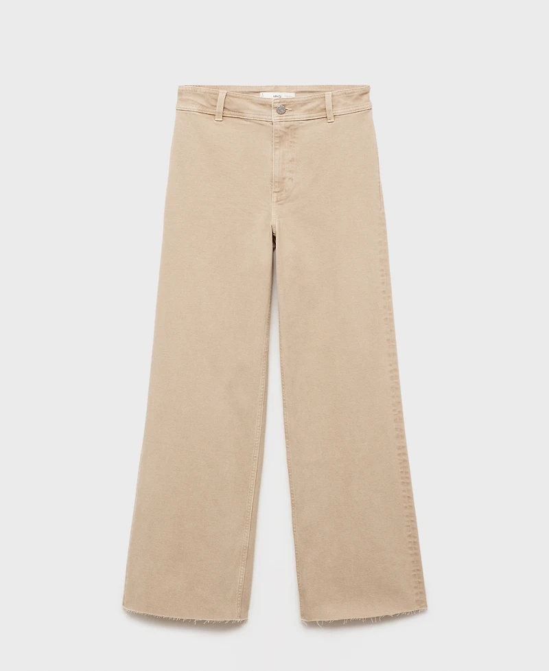 Mango Women's Catherin Culotte High-Rise Jeans