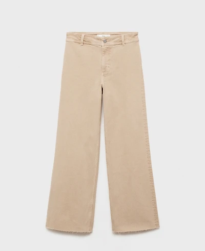 Mango Women's Catherin Culotte High-Rise Jeans