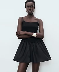 Mango Women's Combined Gathered Dress