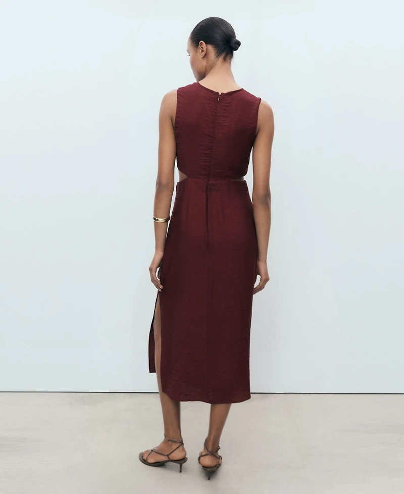 Mango Women's Cut-Out Midi Dress