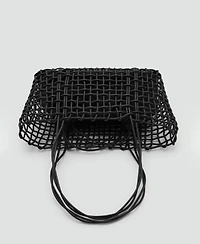 Mango Women's Braided Shoulder Bag