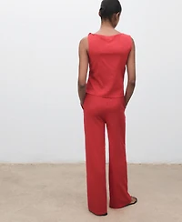 Mango Women's Drawstring Straight Pants