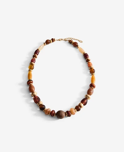 Mango Women's Combined Beads Necklace