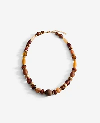 Mango Women's Combined Beads Necklace