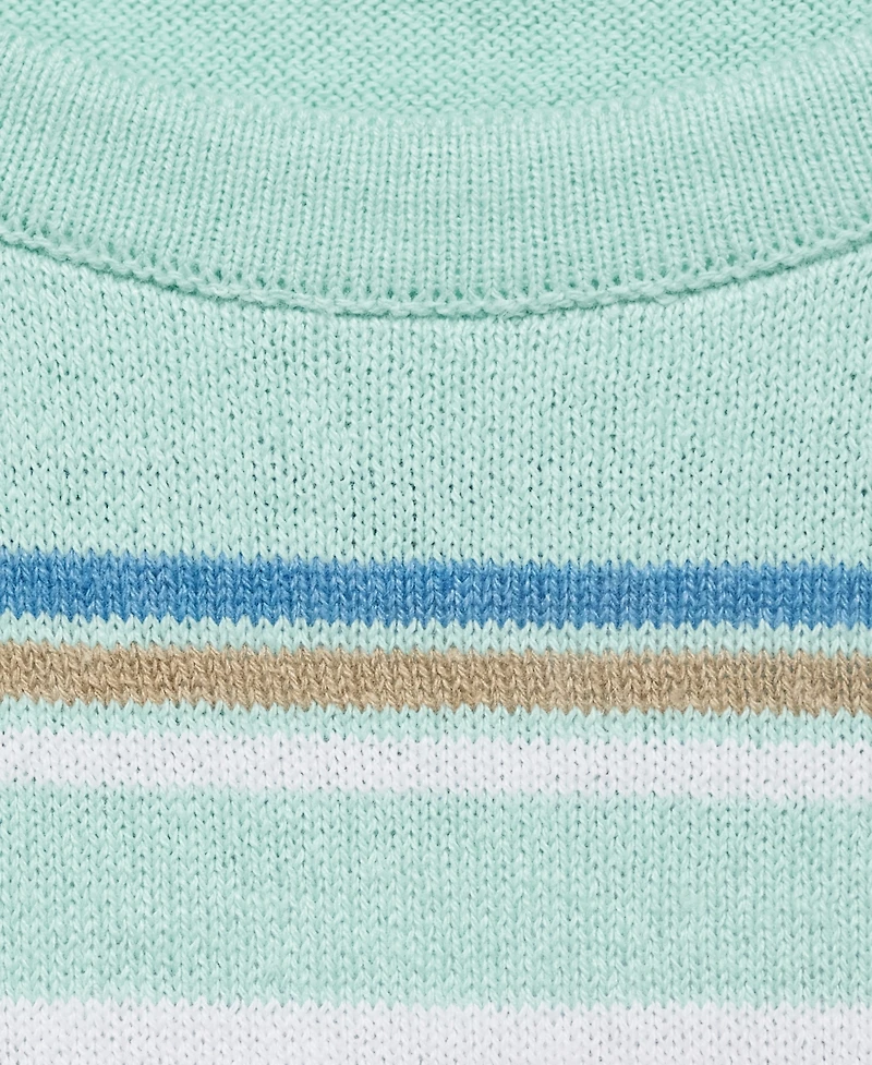 Mango Women's Combined Stripes Short-Sleeved Sweater