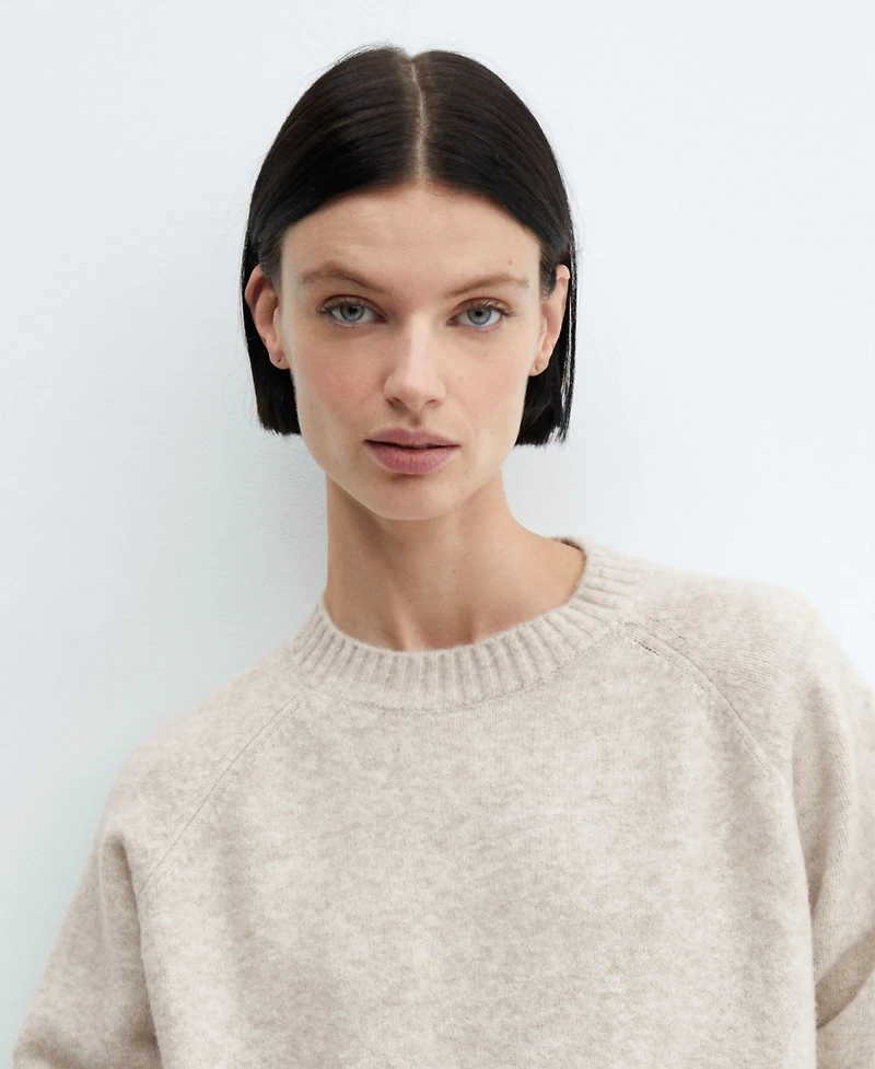 Mango Women's Round-Neck Knitted Sweater