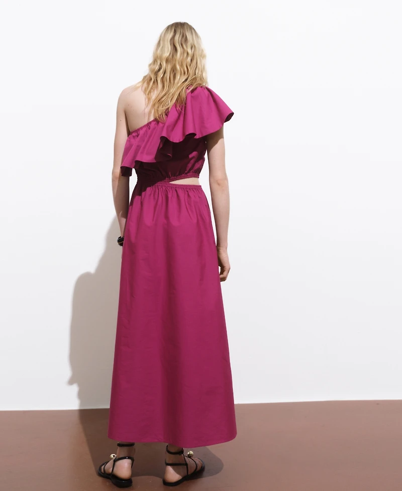 Mango Women's Asymmetrical Cut-Out Dress