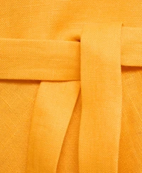 Mango Women's Bow Linen-Blend Dress