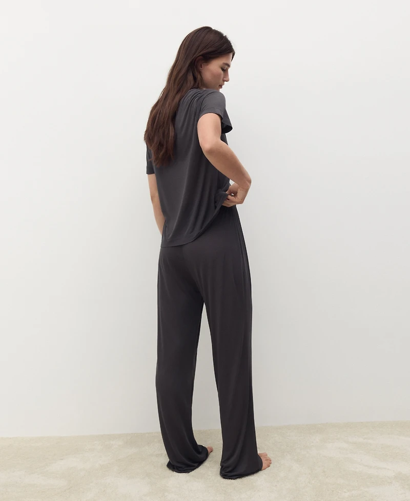 Mango Women's Micro-Modal Pajama Pants