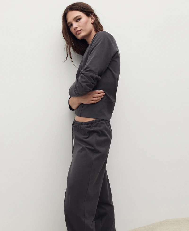 Mango Women's Soft Finish Jogger Pants