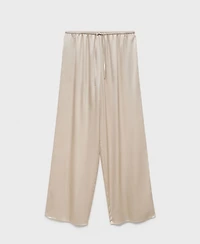 Mango Women's Silk Pajama Pants