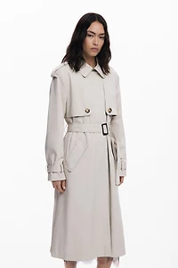 Desigual Women's Pleated back trench coat