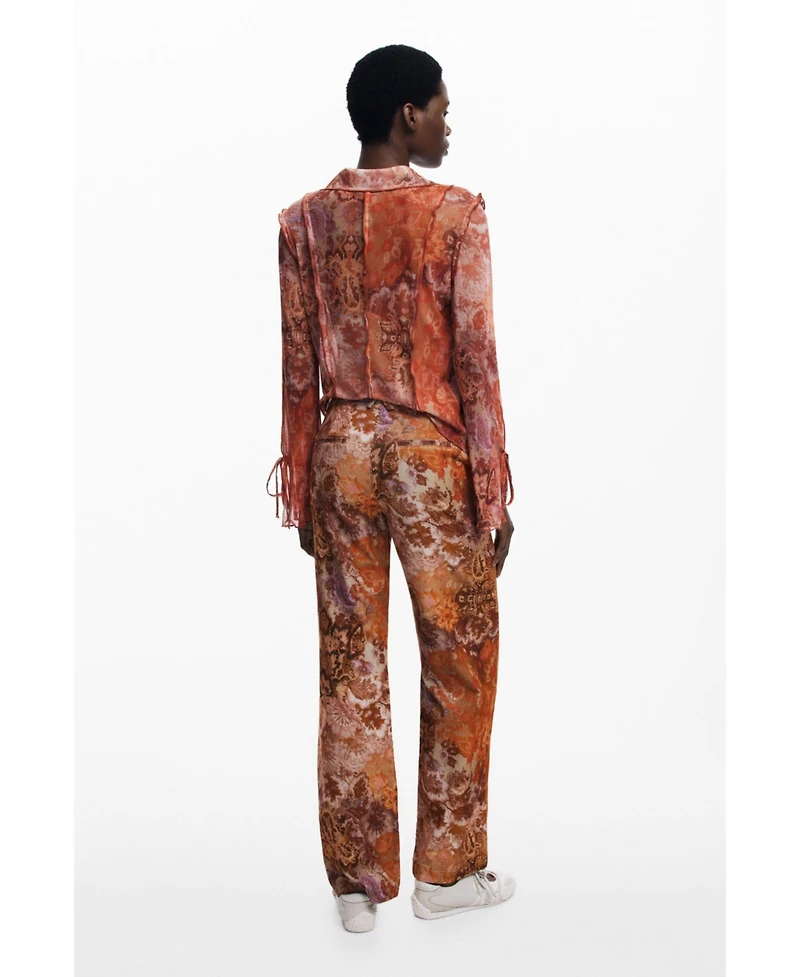 Desigual Women's Paisley corduroy pants