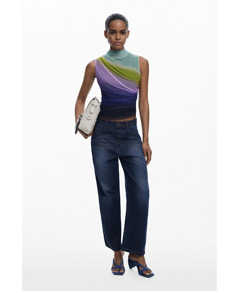 Desigual Women's Gradient tulle T-shirt