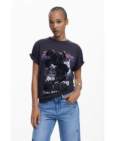 Desigual Women's Mickey car T-shirt