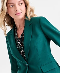 Kasper Women's One-Button Blazer, Regular & Petite