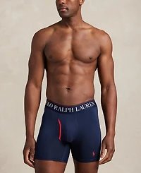 Polo Ralph Lauren Men's 3-Pack 4D-Flex Cooling Microfiber Boxer Briefs