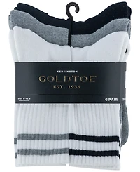Gold Toe Men's 6-Pack Kensington Reinforced Short Crew Socks