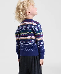 Holiday Lane Toddler Boys Fair Isle Sweater, Macy's Exclusive