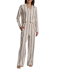 Tommy Hilfiger Women's Long Sleeve Top and High-Waist Pant Set