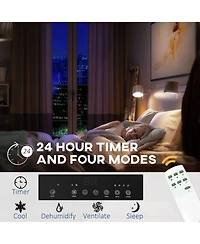 Homcom 8000/6500BTU Smart Portable Air Conditioner for 344Sq.Ft,