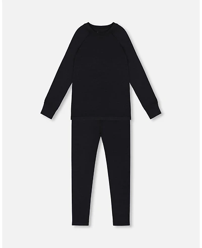 Deux par Kids Unisex Merino Wool Base Layer Set