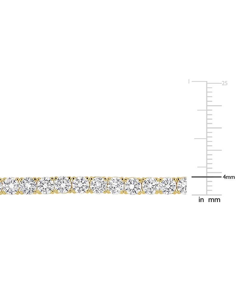 Lab Grown White Sapphire Tennis Bracelet ( 4-1/4 ct. t.w.) Sterling Silver (Also Available 18k Gold Plated over Silver)
