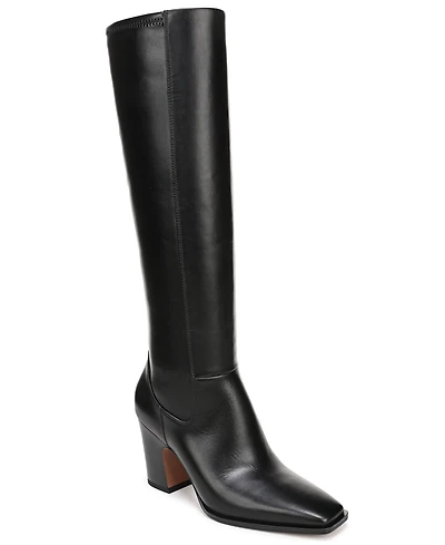 Franco Sarto Women's Jonie Wide Calf Square Toe Zip Tall Boots