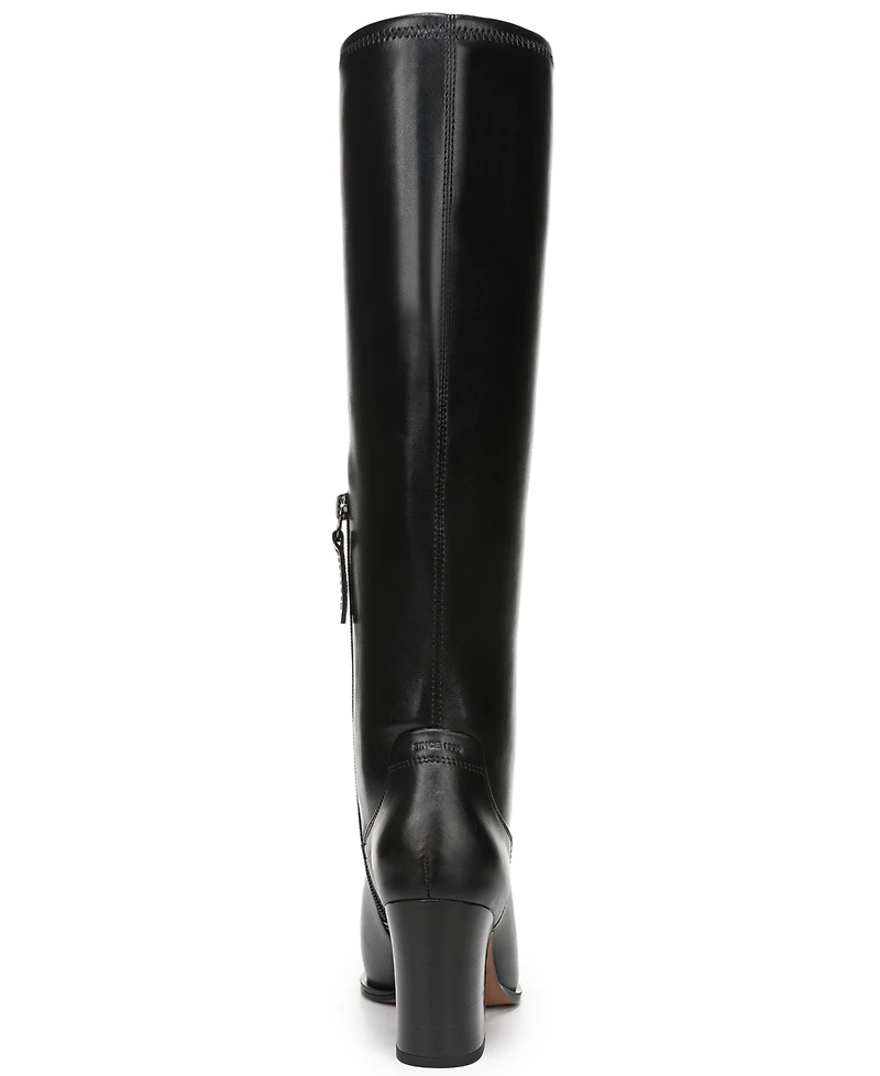 Franco Sarto Women's Jonie Wide Calf Square Toe Zip Tall Boots