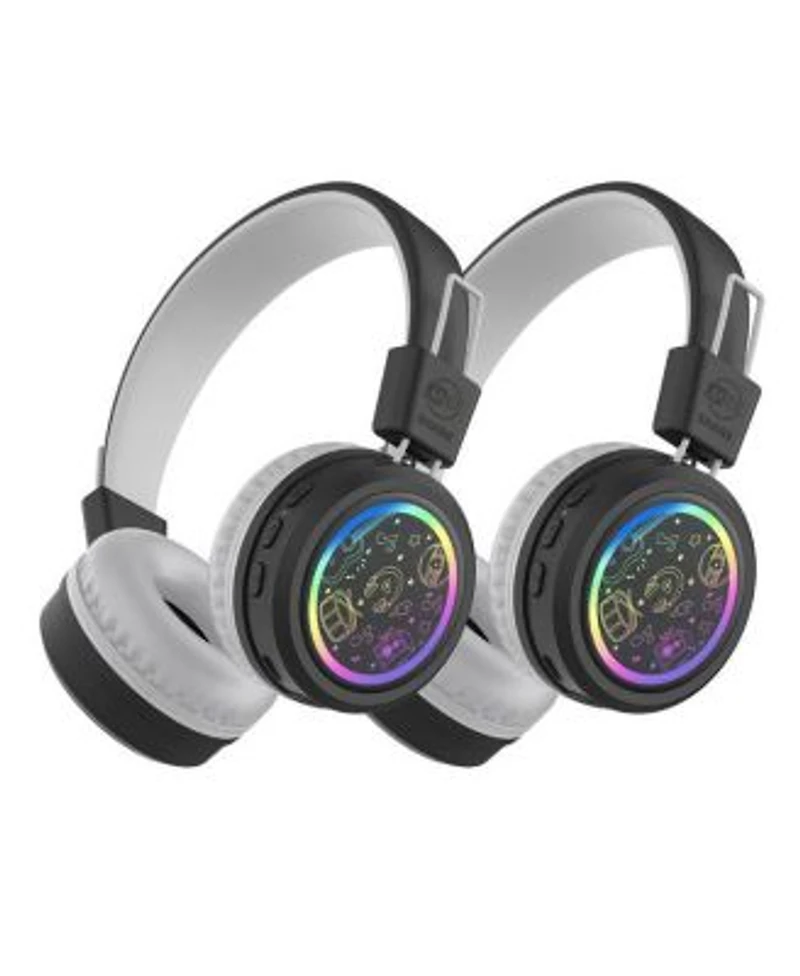 Mee audio KidJamz Share Wireless Headphones for Kids with Multipoint Connectivity Led Lights