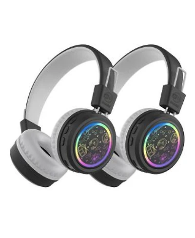Mee audio KidJamz Share Wireless Headphones for Kids with Multipoint Connectivity Led Lights