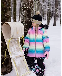 Deux par Toddler Girls Two-Piece Play Snowsuit Smiley Face Toddler|Child