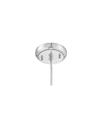 Possini Euro Design Portico Chrome Mini Pendant 5" Wide Modern Vacuum Plated Crackle Glass for Dining Room House Foyer Kitchen Island Entryway Be