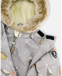 Deux par Baby Boy Two-Piece Snug Snowsuit Gray - Baby|Toddler