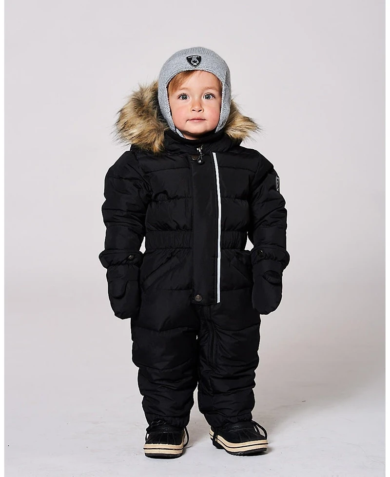 Deux par Baby Boys or Girls One-Piece Original Puffy Snowsuit Black - Baby|Toddler