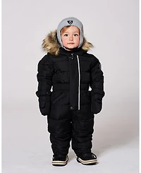 Deux par Baby Boys or Girls One-Piece Original Puffy Snowsuit Black - Baby|Toddler