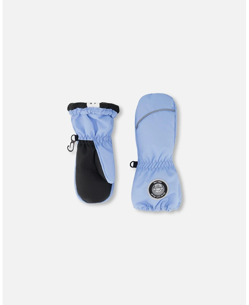 Deux par Deux Baby Girls Winter Mittens Play Light Blue