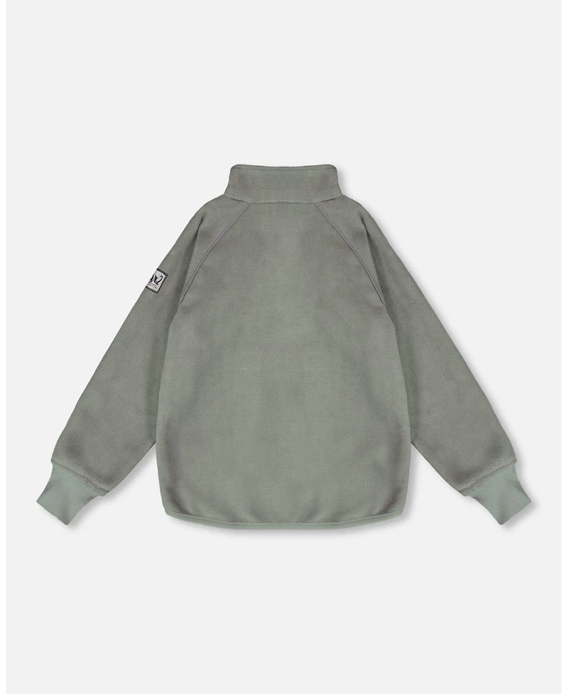 Deux par Kids Unisex Mid-Layer Teknik Jacket Sage