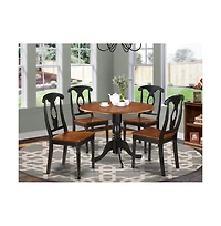East West Furniture 5 Pc small Kitchen Table set-Table and 4 dinette Chairs