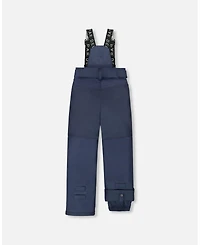 Deux par Kids Unisex Solid Play Snow Pants Navy Blue