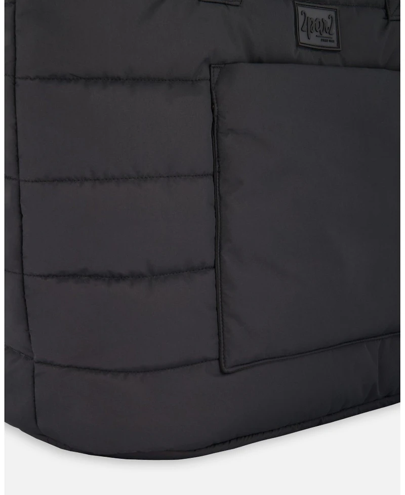 Deux par Deux Adult Unisex Tote-Style Diaper Bag Black - Adult