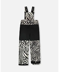 Deux par Girl Two-Piece Play Snowsuit Off-White with Printed Pants