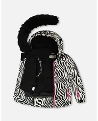 Deux par Girl Two-Piece Play Snowsuit Fuchsia