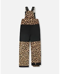Deux par Girl Two-Piece Play Snowsuit Beige Leopard