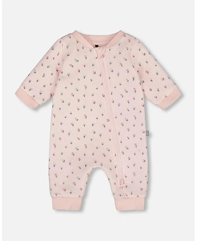 Deux par Baby Girl Cotton One-Piece and Romper Pink Mini Floral